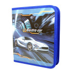 Папка для тетрадей B5 Kidis картонная на молнии 14010 Electro Car