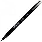 Ручка капиллярная Optima линер Graffiti Brush черный O16414