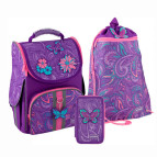 Школьный набор: рюкзак+пенал+сумка д/обуви Kite Flowery SET_K20-501S-6