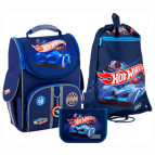 Школьный набор: рюкзак+пенал+сумка д/обуви Kite Hot Wheels SET_HW20-501S-2