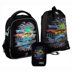 Школьный набор: рюкзак+пенал+сумка д/обуви Kite Hot Wheels SET_HW20-555S
