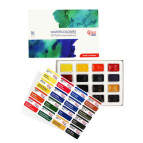Краски акварельные Rosa Studio набор 16цв. в кюветах 340204