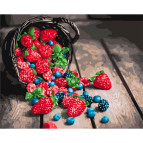 Картина раскраска по  номерам на холсте  - 40*50см Идейка КН5578 Вкусности лета