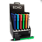 Ручка шариковая Vinson Echo soft-touch F5 автоматическая, пишет синим 0,7мм, корпус ассорти