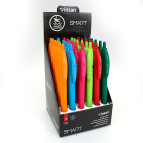 Ручка шариковая Vinson Smart soft-touch R1 автоматическая, пишет синим 0,7мм, корпус ассорти