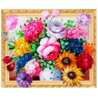 Алмазная мозаика по номерам на холсте с 3D эффектом 40*50см Josef Otten ELT0497 Букет лета