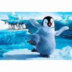 Картина раскраска по  номерам на холсте 20*30см Josef Otten RAS2009_O Funny pinguin
