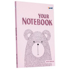 Блокнот А5 64арк. 4profiplan Artbook light pink ассорти, чистый лист 950858