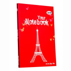 Блокнот А5 64арк. 4profiplan Artbook red чистый лист 950407