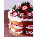 Картина раскраска по  номерам на холсте  - 40*50см Идейка КН5587 Клубничный привкус