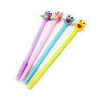 Ручка гелевая с насадкой Сова ассорти, синяя №13429