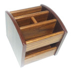 Подставка канцелярская дерево Elite 504