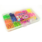 Набор для плетения резинками Rainbow Loom Bands 360шт. + рогатка +крючок +аксессуары №03