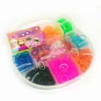 Набор для плетения резинками Rainbow Loom Bands 500шт. + крючок + рогатка Kitti №08