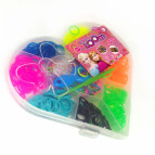 Набор для плетения резинками Rainbow Loom Bands 400шт. + рогатка +крючок Сердце №11