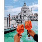 Картина раскраска по  номерам на холсте - 40*50см Никитошка GX28603 Вечер в Венеции