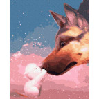 Картина раскраска по  номерам на холсте - 40*50см Никитошка GX37177 Дружба на всю жизнь