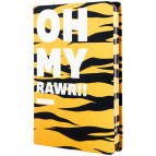 Блокнот А5 Axent 96л. твердая картонная обложка Animals Talk Tiger 8450-01-А