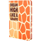 Блокнот А5 Axent 96л. твердая картонная обложка Animals Talk Giraffe 8450-03-А