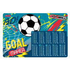 Подложка на стол 1 Вересня пластиковая 42,5*29см с таблицей умножения Team football 491866