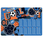 Подложка на стол 1 Вересня пластиковая 42,5*29см с таблицей умножения Football 491805