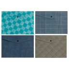 Папка А5 Axent с кнопкой Tartan 1496-**-A