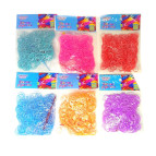 Резинки для плетения Tukzar Rainbow Loom Bands 600шт. двухцветные Ассорти микс +крючок AN-70