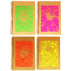 Тетрадь на спирали А5 68л. обложка с высечкой Лидер 6825-3 в клетку