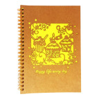 Тетрадь на спирали А5 68л. обложка с высечкой Лидер 6825-5 в клетку