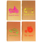 Тетрадь на спирали А5 68л. обложка с высечкой Лидер 6825-1 в клетку