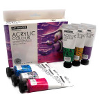 Краски акриловые Art ranger набор 6цв. по 75мл глиттер 0675-G