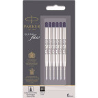 Стержень шариковый Parker QuinkFlow набор 6шт 10231BK6