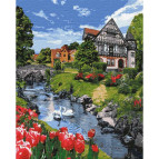 Картина раскраска по номерам на холсте - 40*50см Идейка КН2290 Волшебный пейзаж