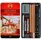 Набор художественный Koh-i-Noor Gioconda 10 предметов в метал пенале 8890