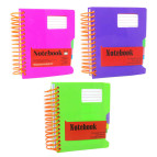 Блокнот на спирали А6 200л. пластиковая обложка 5 разделов Camis ZY-PPA6-21