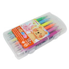 Фломастеры 12цв. Rui двухсторонние с кисточкой 6027-12