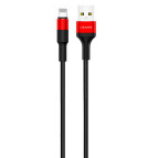 Кабель Lighting iPhone Usams US-SJ220 U5 series Aluminum alloy Braided 1,2m Red SJ220IP02