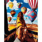Картина раскраска по  номерам на холсте - 40*50см Никитошка GX24420 Следуй за мной, Воздушные шары