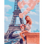 Картина раскраска по  номерам на холсте - 40*50см Никитошка GX26714 Романтика в Париже