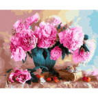 Картина раскраска по номерам на холсте - 40*50см Никитошка GX27915 В вальсе лепестков