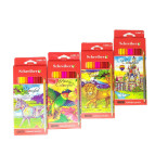 Карандаши цветные 12шт/24цв. Schreiber трехгранные S-0081-24