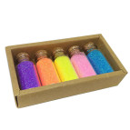 Блестки набор Sultani №17 5цв. по 9гр. в стеклянной колбе ST-9909