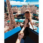 Картина раскраска по  номерам на холсте - 40*50см Никитошка ATG0001 Следуй за мной, На высоте