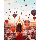 Картина раскраска по  номерам на холсте - 40*50см Никитошка ATG0021 Воздушные шары