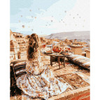 Картина раскраска по  номерам на холсте - 40*50см Никитошка GX38199 Путешествие в сказку