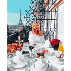 Картина раскраска по  номерам на холсте - 40*50см Никитошка GX38201 Свидание в Париже
