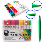 Скетч маркеры для рисования Josef Otten двусторонние для бумаги набор 36 шт тонкие 0,4мм 9775-36