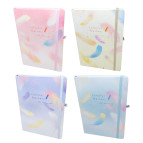 Блокнот А5 80л. Лидер Colorful Feathers с резинкой 3783-19L