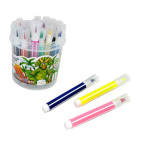 Фломастеры 24 цветов Tongdi 6877-24 наконечник кисточка, пластиковый бокс