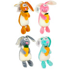 Игрушка мягкая, Кролик с морковкой h-20см, ассорти 1388-24